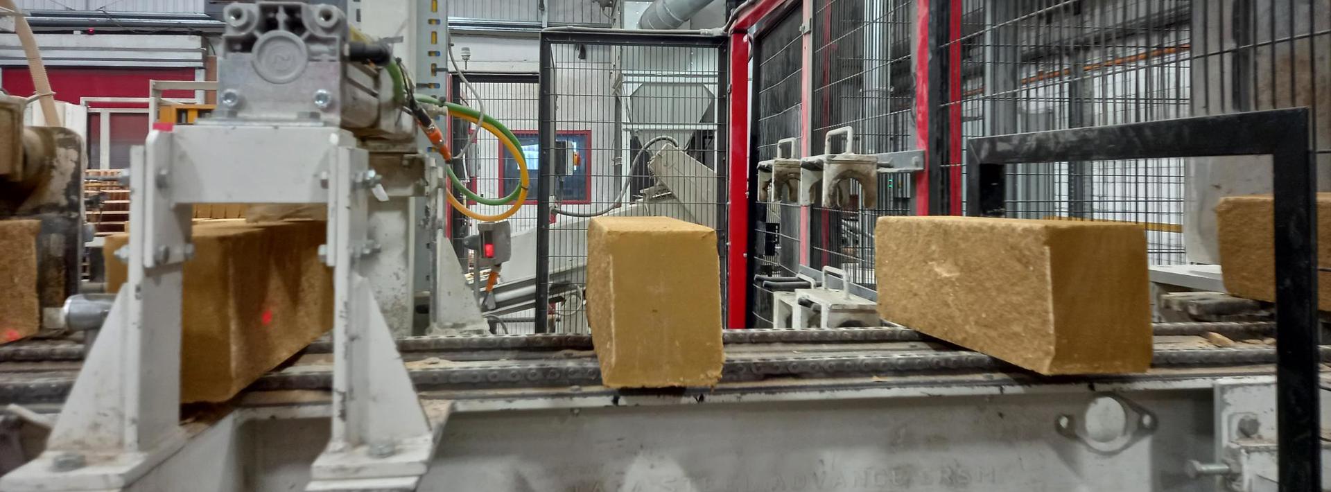 Marshalls products moving along the conveyor belt in the factory