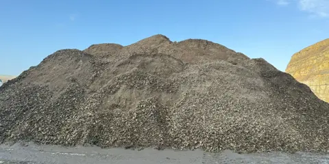 A stock pile of MOT Type 1