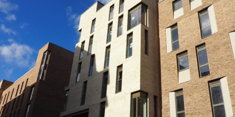 View of accommodation buildings in Edinburgh