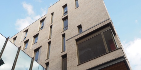 Student accommodation created using facing bricks