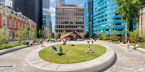 Aldgate Square and St Botolph’s Church, London