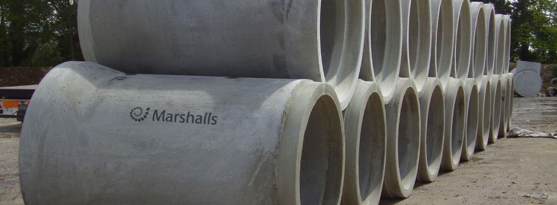 Concrete drainage pipes for Gatwick Airport Hero Image