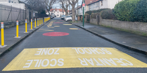 Dublin PiPencil Bollard New School Zone