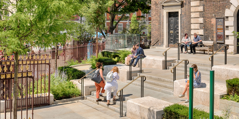 Aldgate Square and St Botolph’s Church, London
