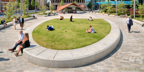 Aldgate Square and St Botolph’s Church, London