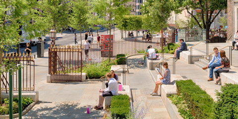 Aldgate Square and St Botolph’s Church, London