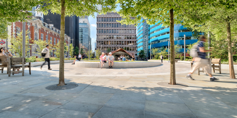 Aldgate Square and St Botolph’s Church, London