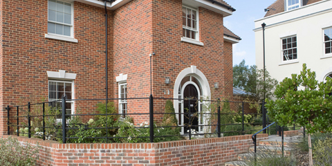 Arch detailing created with Marshalls cast stone