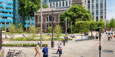 Aldgate Square and St Botolph’s Church, London