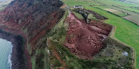 St Bees quarry aerial view