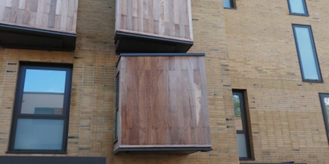 The Apex was created with facing bricks from Marshalls' Sandstock Collection