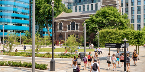 Aldgate Square and St Botolph’s Church, London