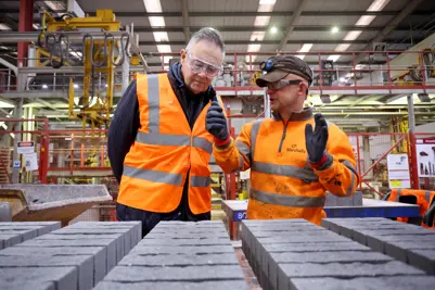 Ian Hodgkinson visiting Marshalls Maltby factory