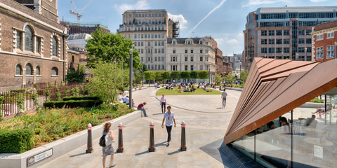 Aldgate Square and St Botolph’s Church, London