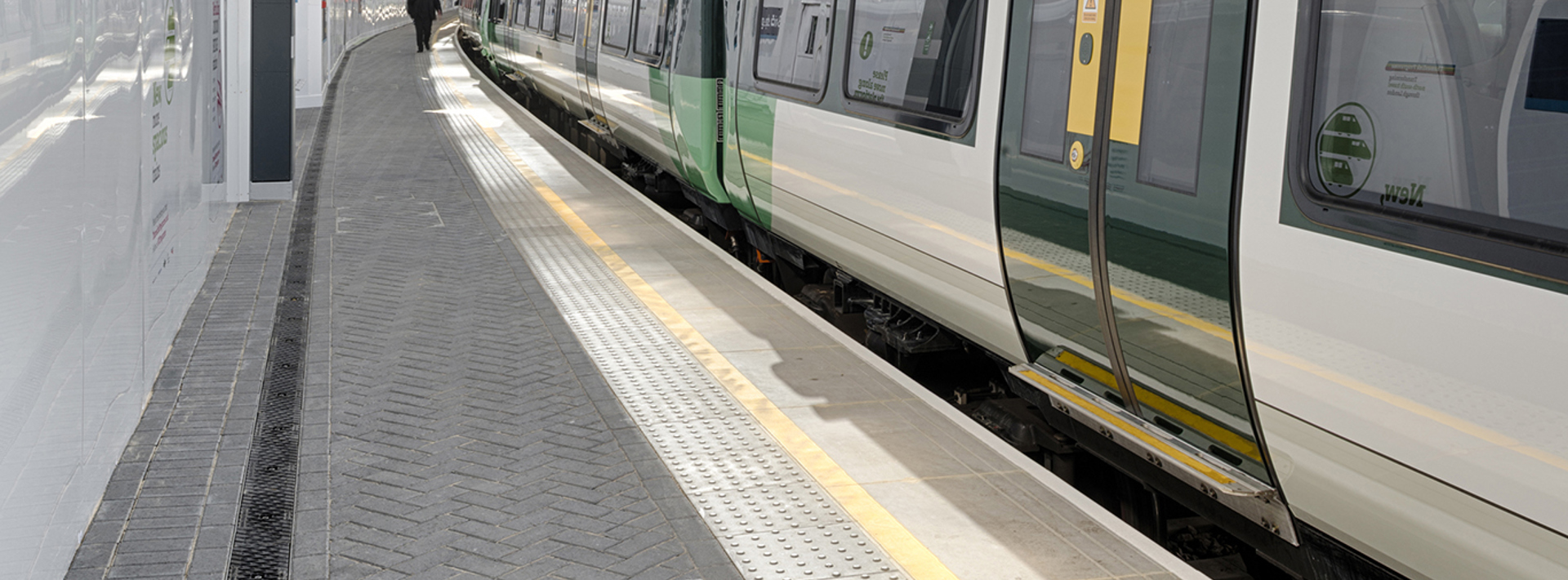 Birco lite drainage used on platform at London Bridge station